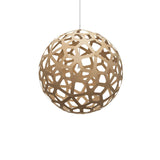 Coral Pendant Light: Extra Large + Bamboo + White