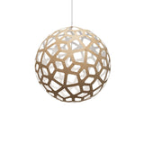 Coral Pendant Light: Extra Large + Bamboo + White + White