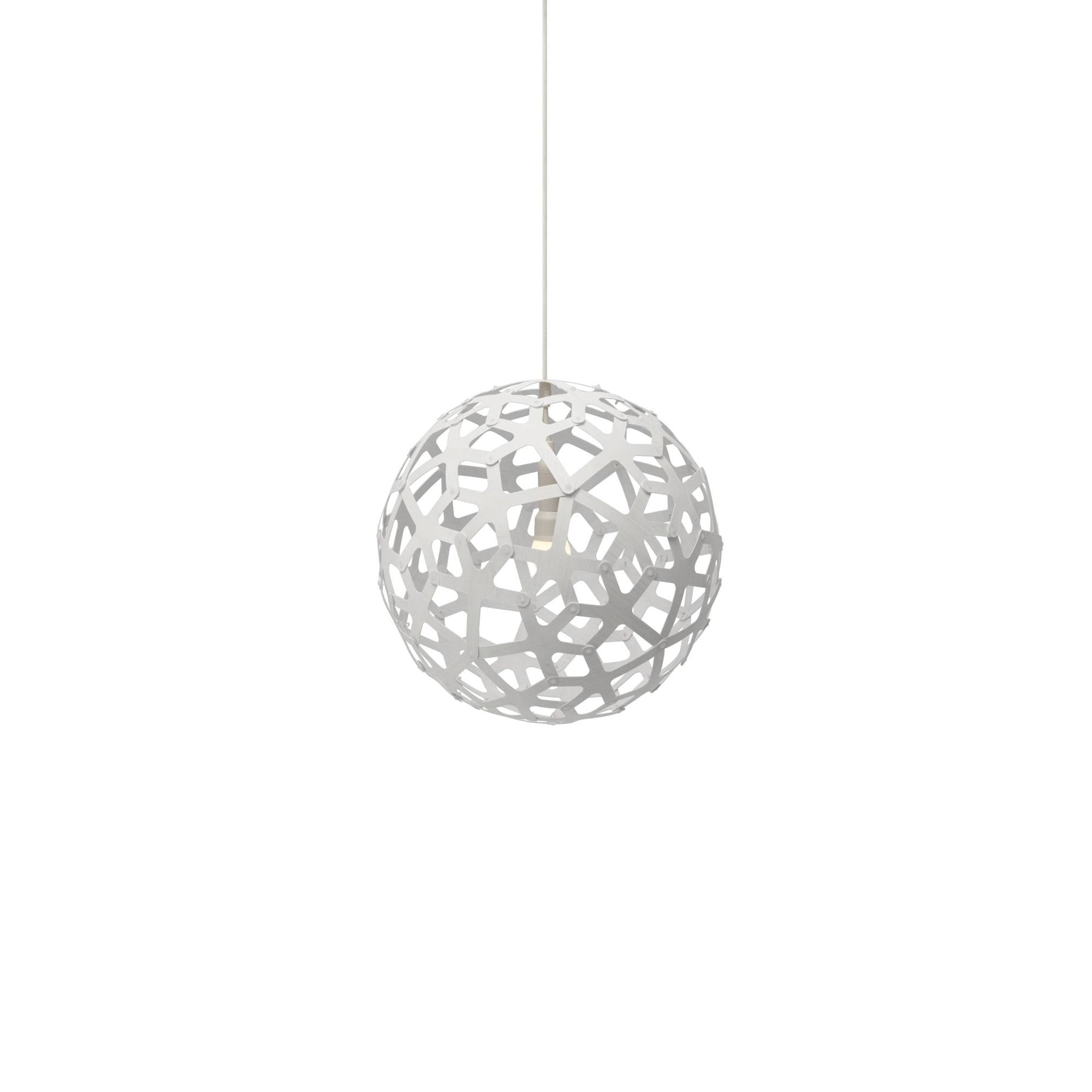 Coral Pendant Light: Extra Small + White + White