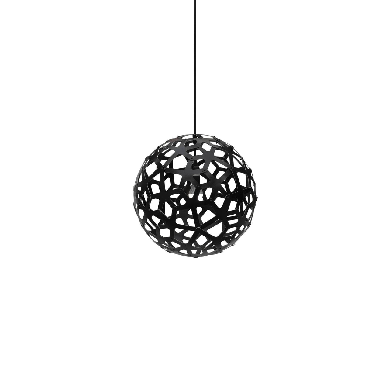 Coral Pendant Light: Extra Small + Black + Black