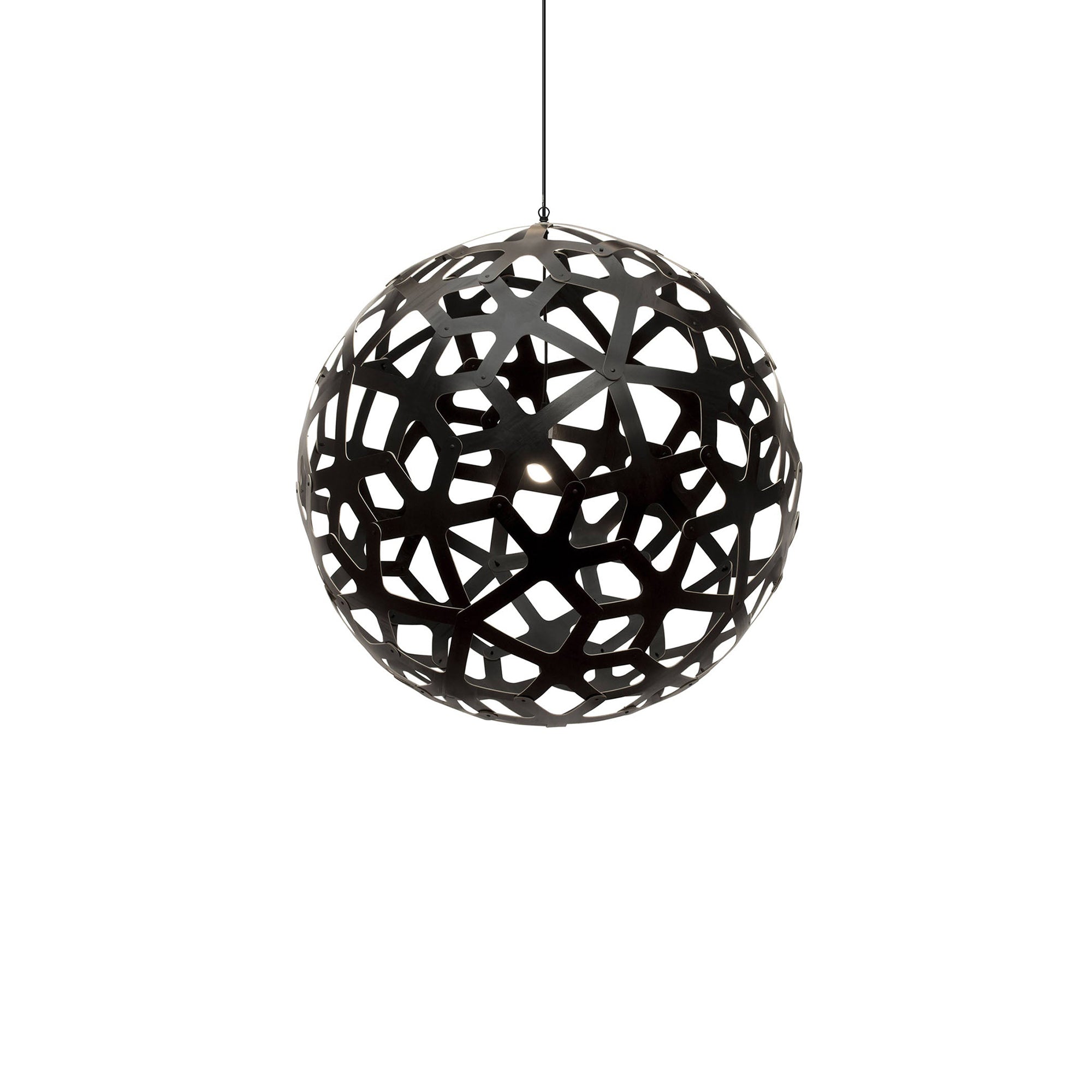 Coral Pendant Light: Large + Black + Black