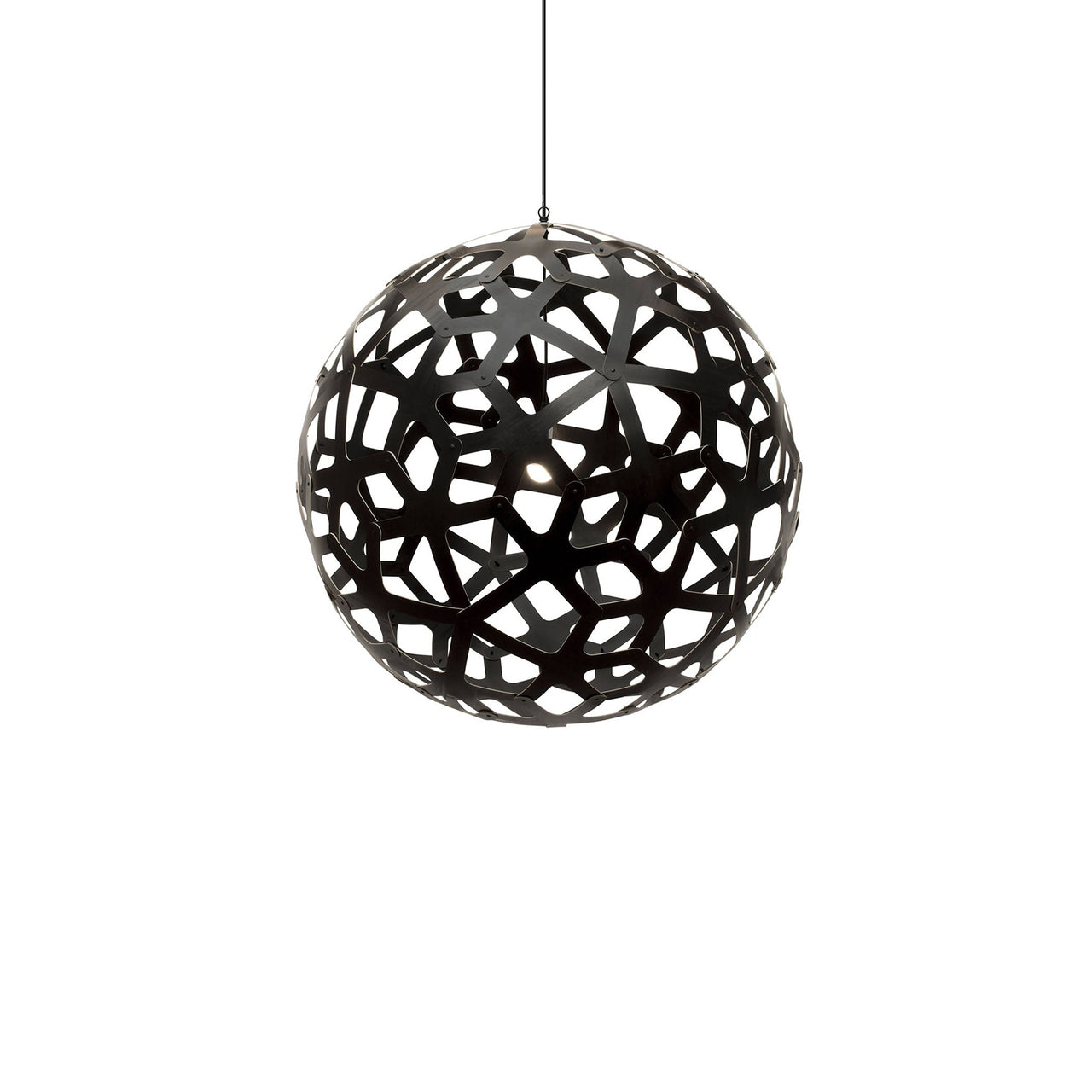 Coral Pendant Light: Large + Black + Black