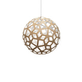 Coral Pendant Light: Large + Bamboo + White + White