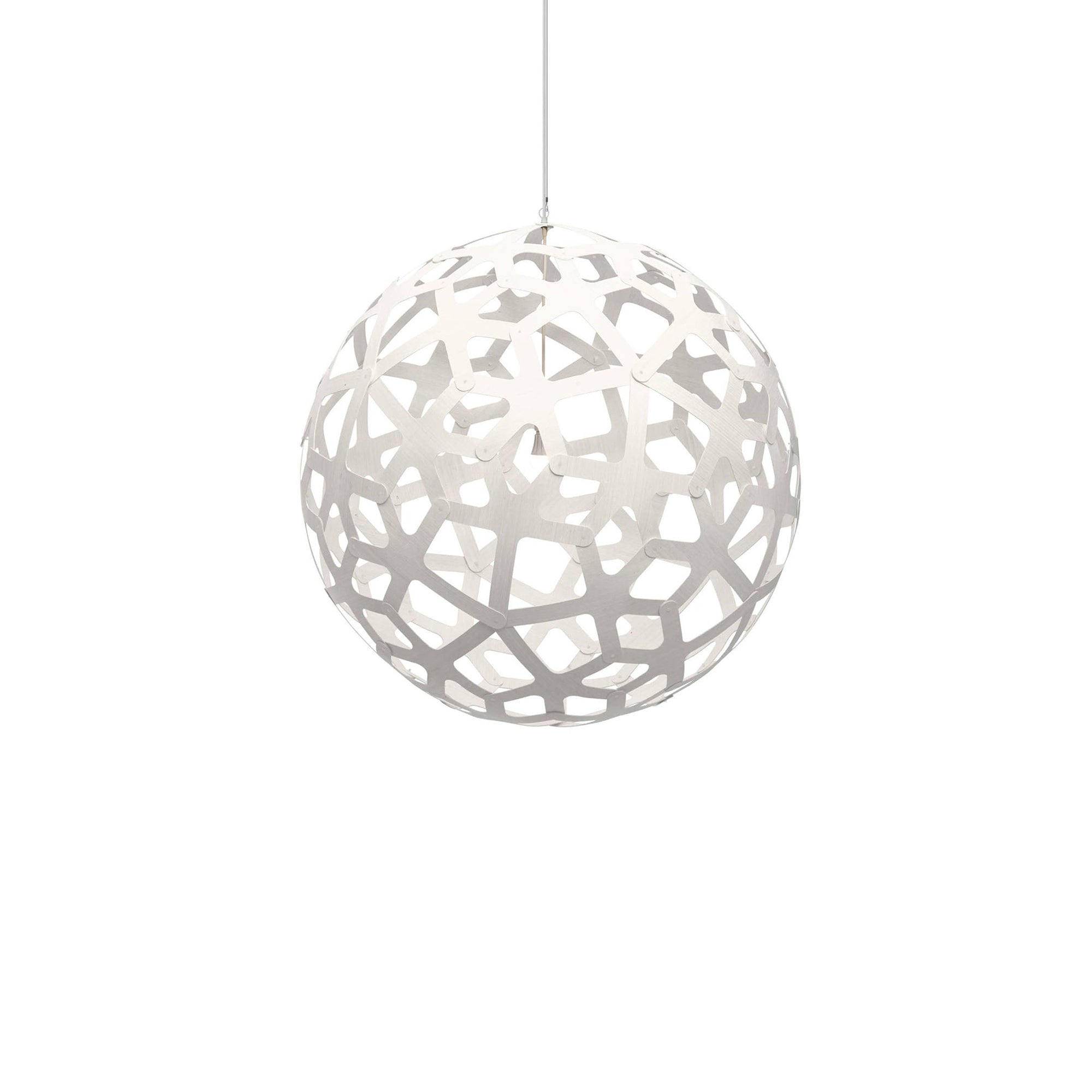Coral Pendant Light: Large + White + White