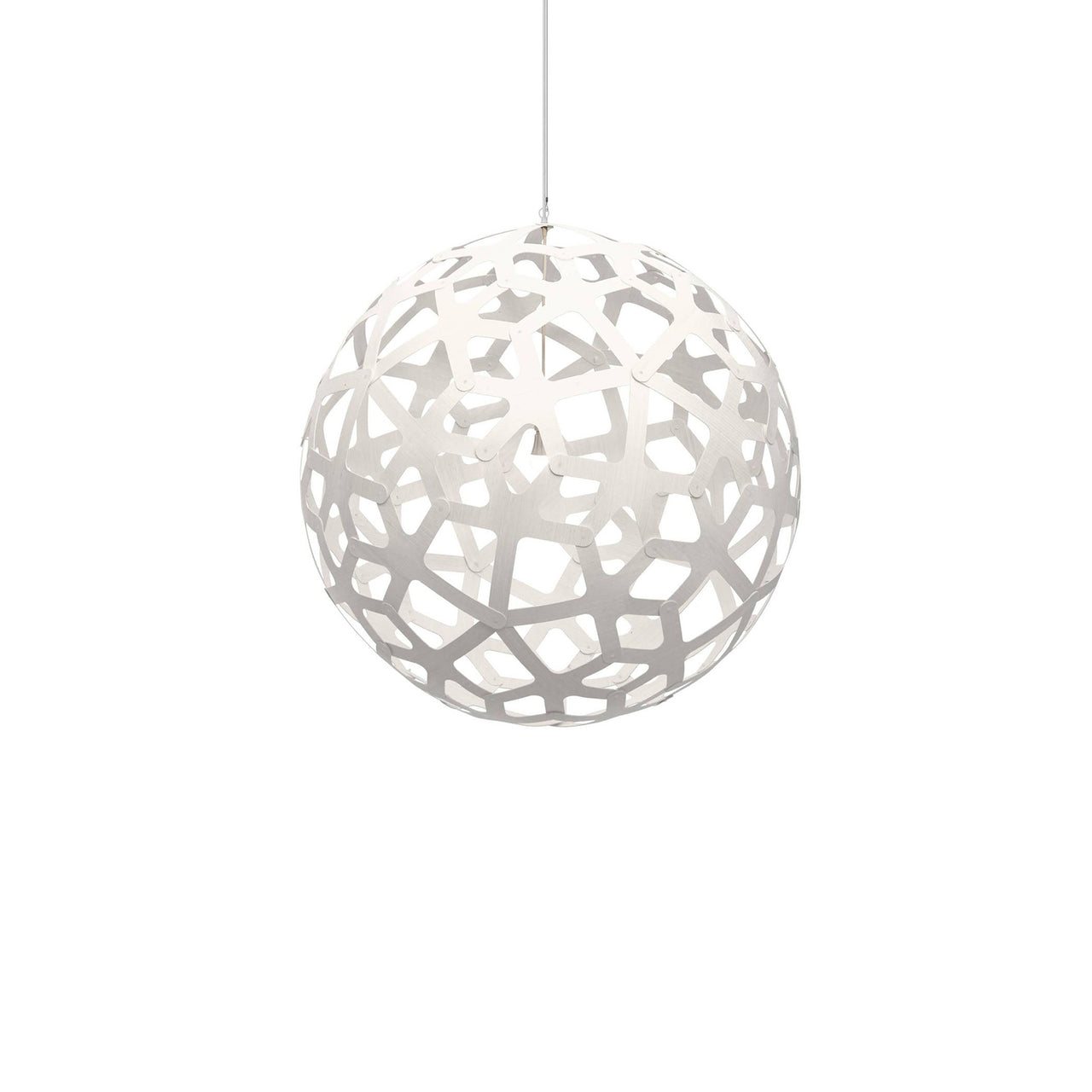 Coral Pendant Light: Large + White + White