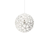 Coral Pendant Light: Medium + White + White
