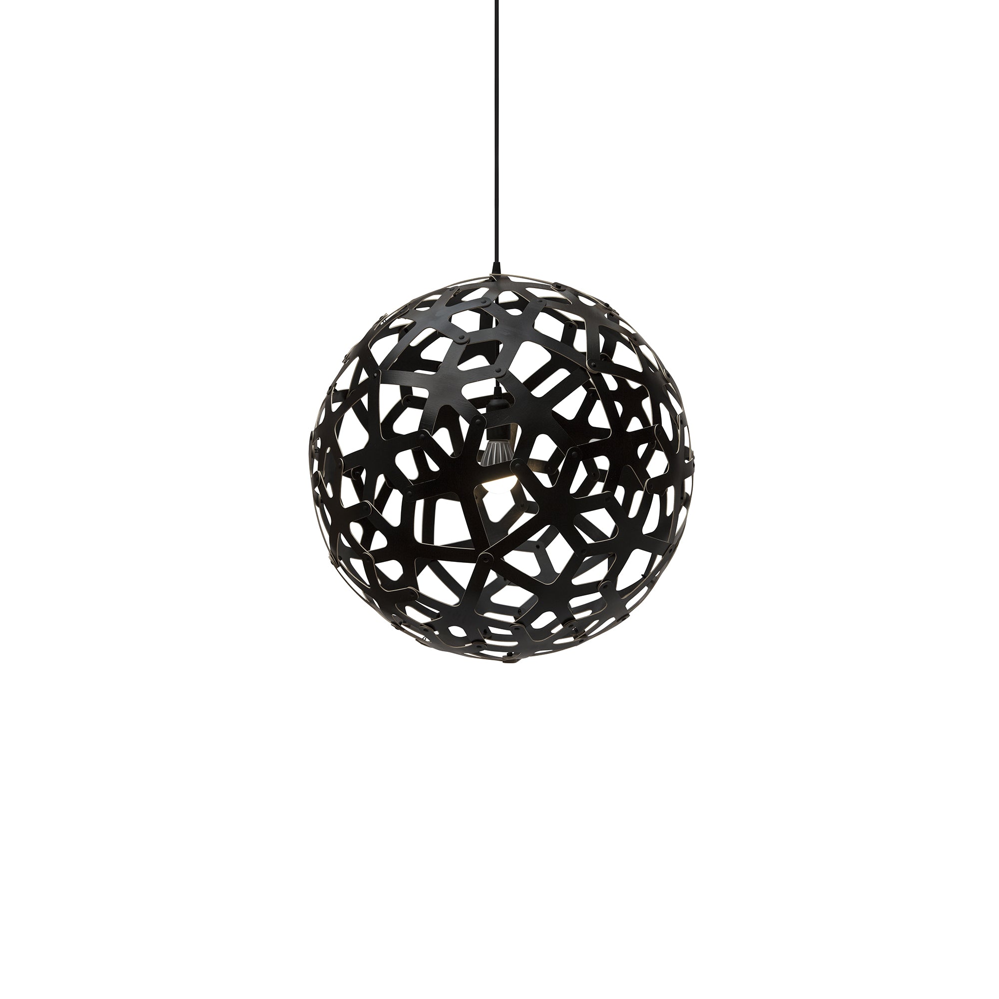 Coral Pendant Light: Medium + Black + Black