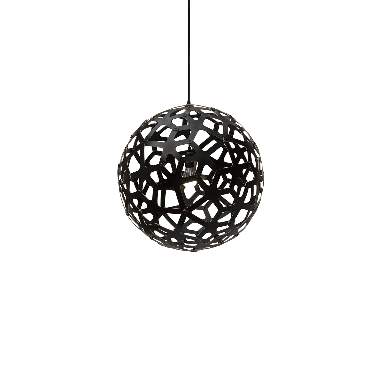 Coral Pendant Light: Medium + Black + Black
