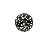 Coral Pendant Light: Medium + Black + Black