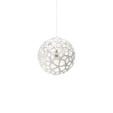 Coral Pendant Light: Small + White + White