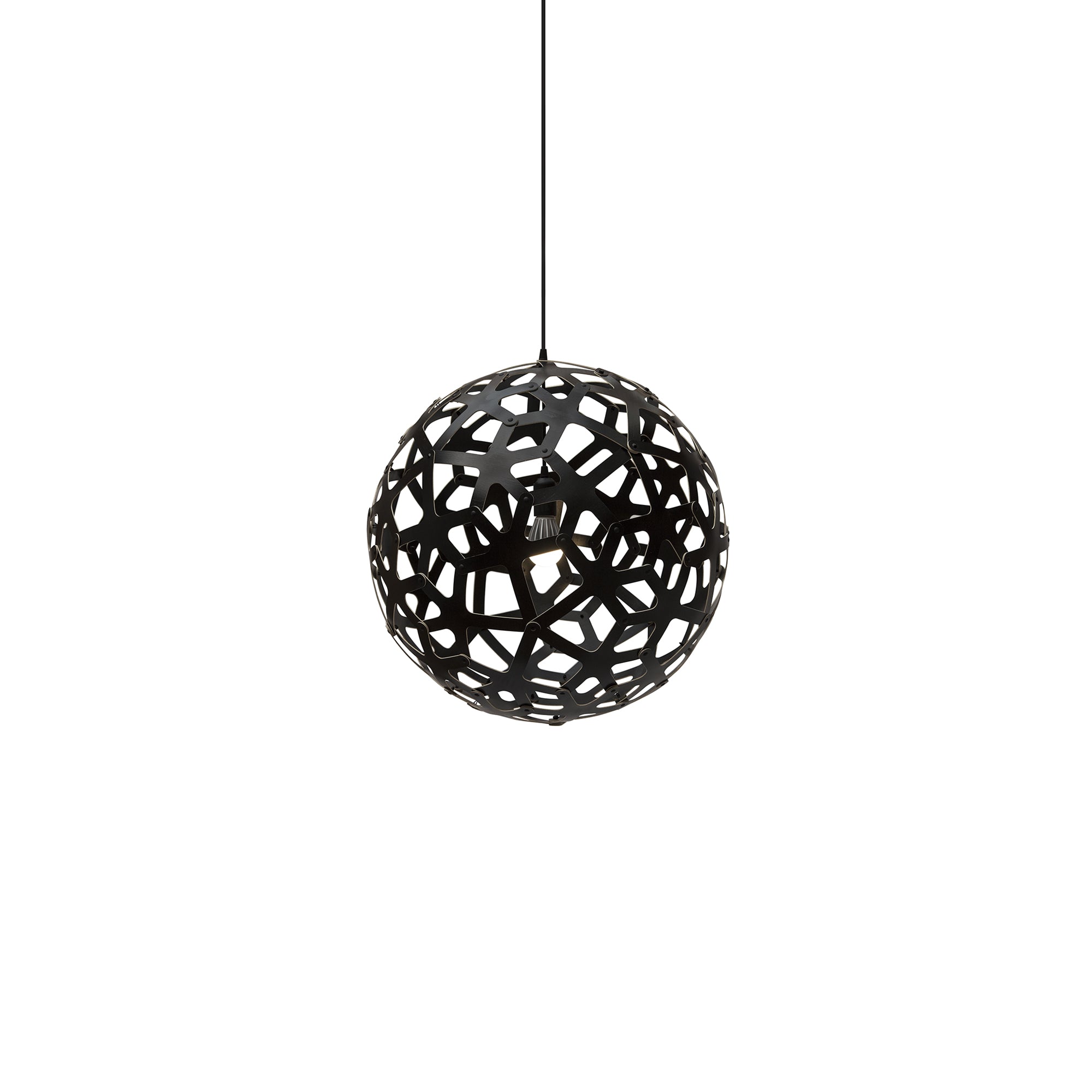Coral Pendant Light: Small + Black + Black