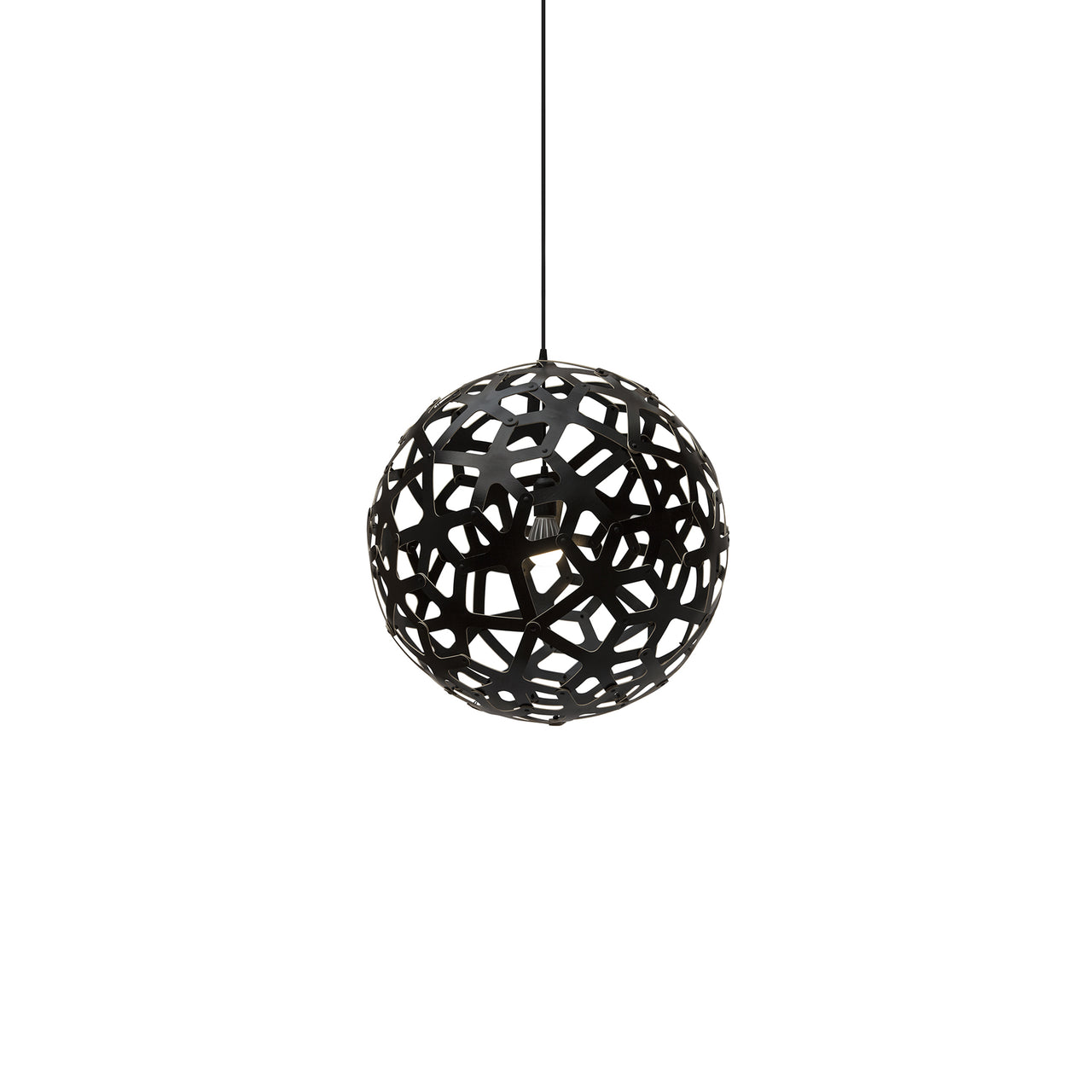 Coral Pendant Light: Small + Black + Black