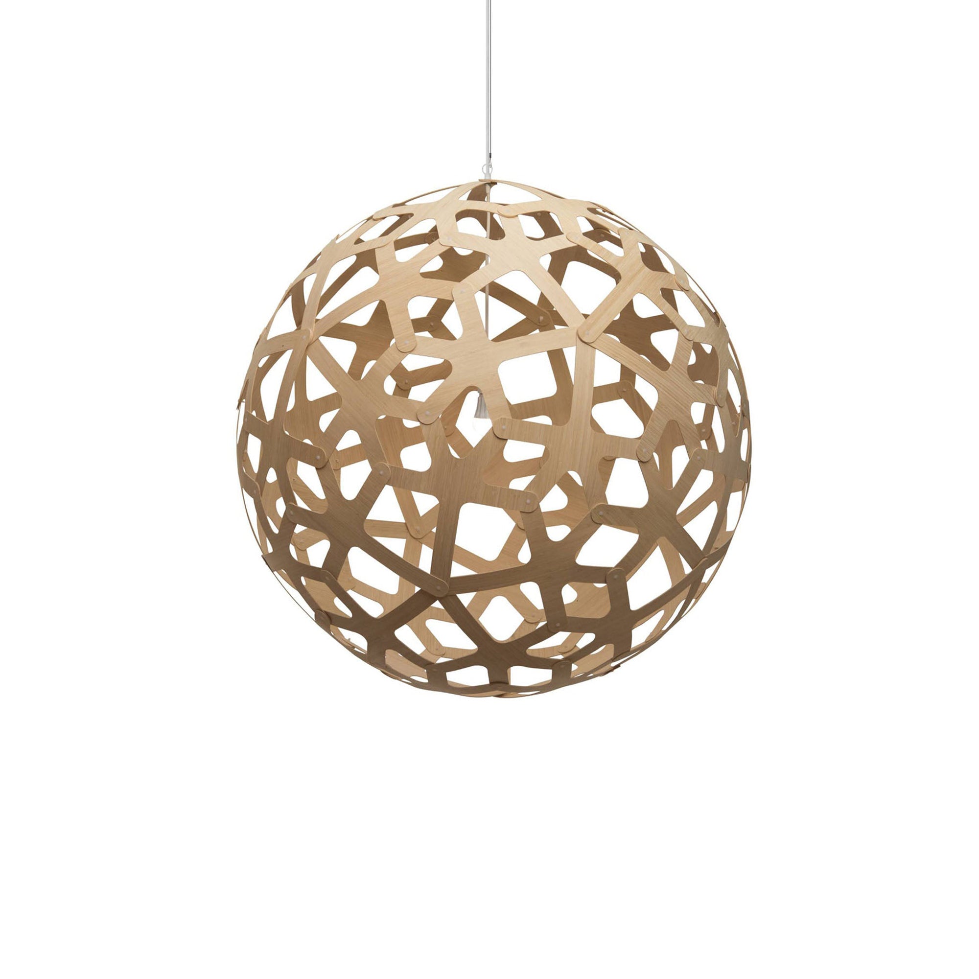 Coral Pendant Light: XX Large + Bamboo + White