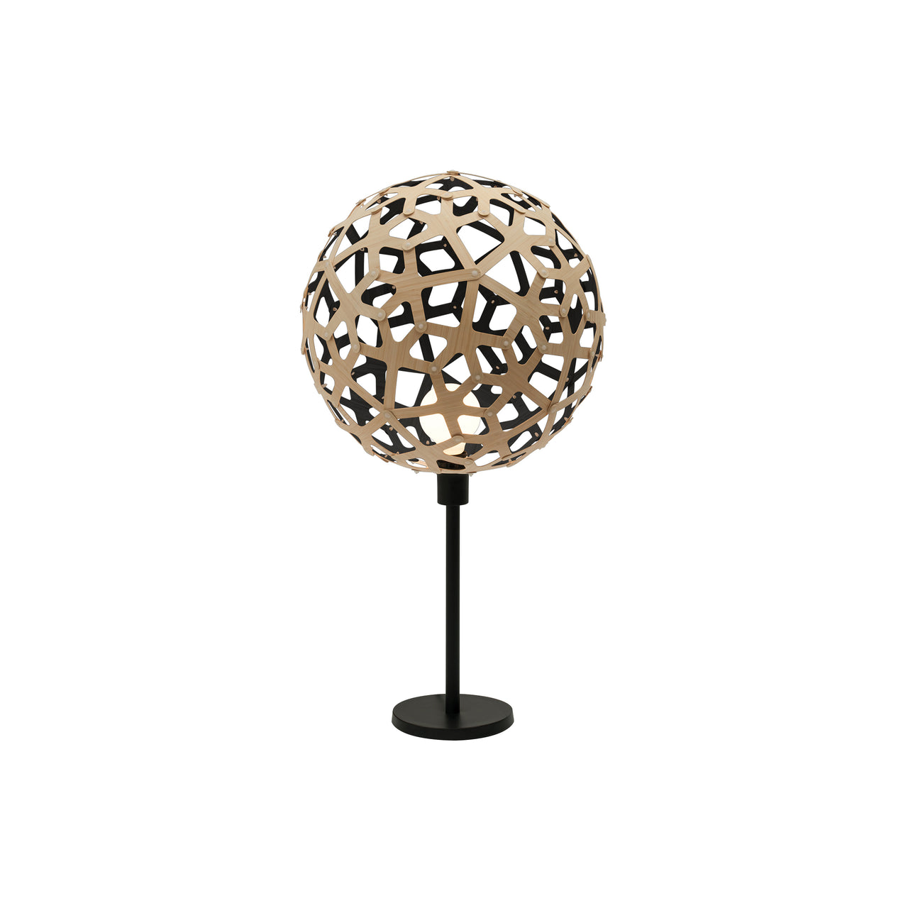 Coral Table Lamp: Bamboo + Black
