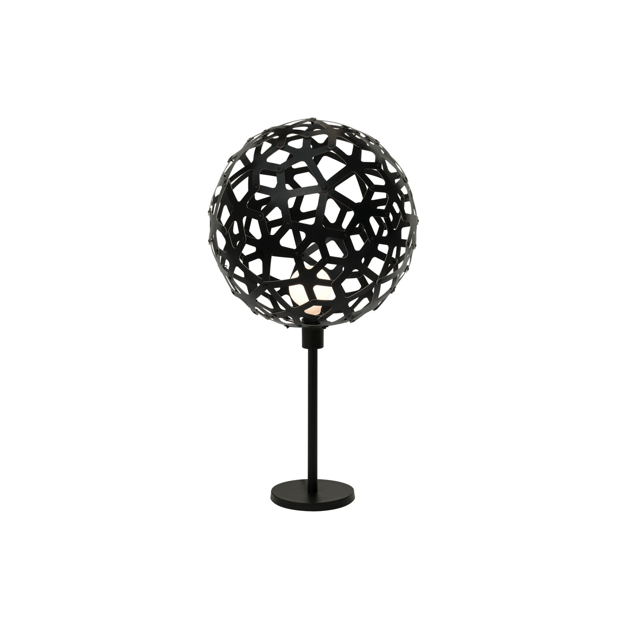 Coral Table Lamp: Black