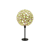 Coral Table Lamp: Bamboo + Lime