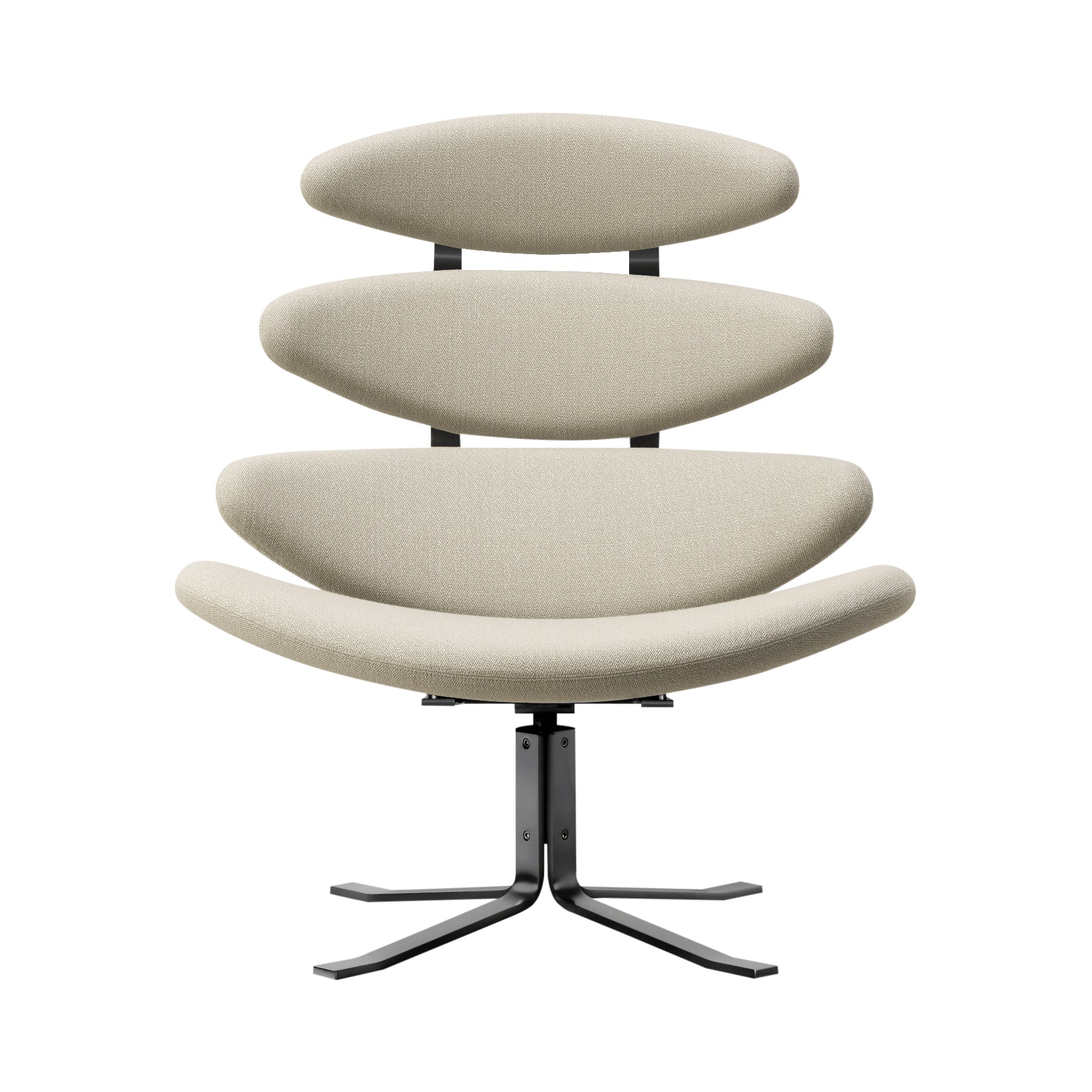 Corona Chair: Black + Without Ottoman