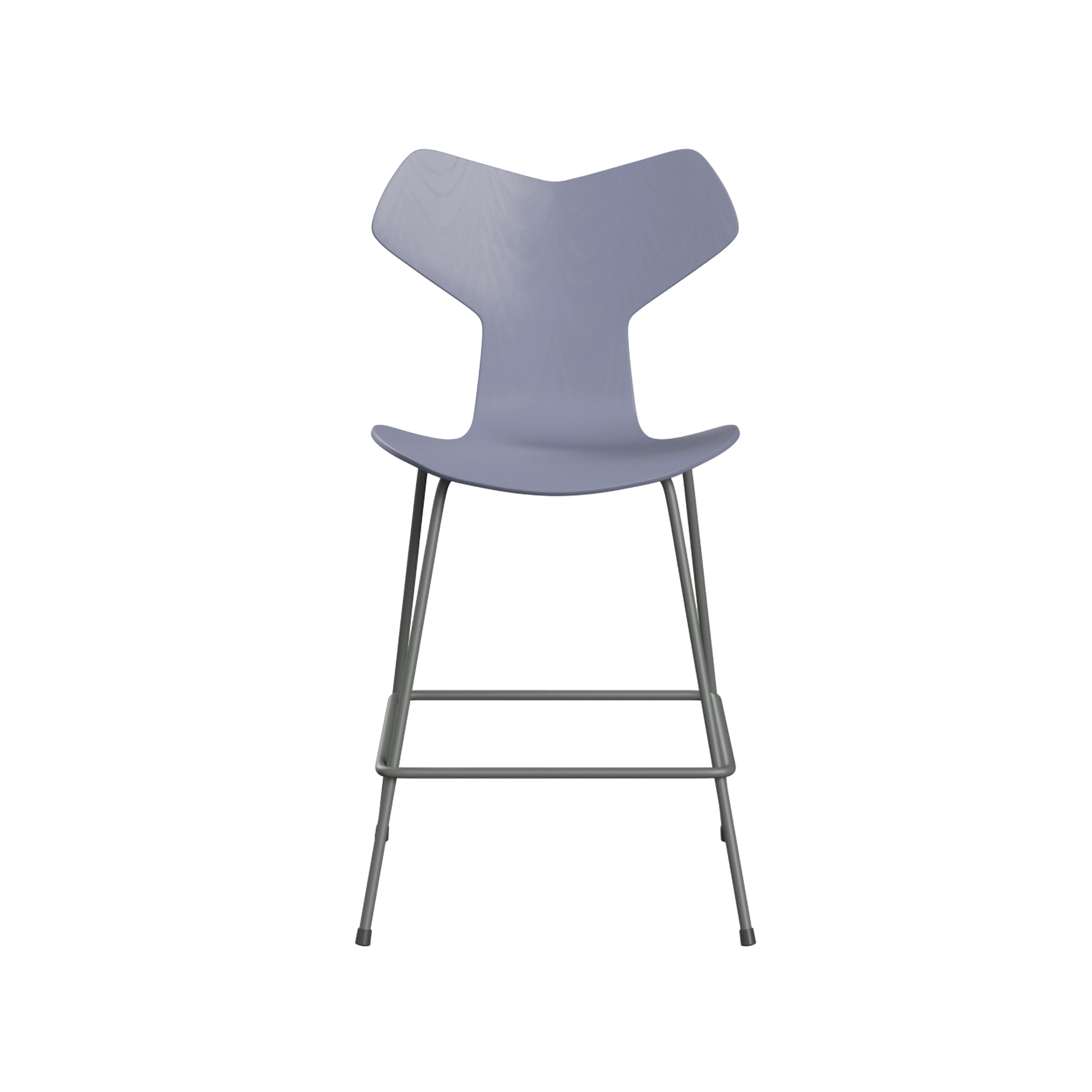 Grand Prix Bar + Counter Stool: Counter + Lavender Blue Lacquered Veneer