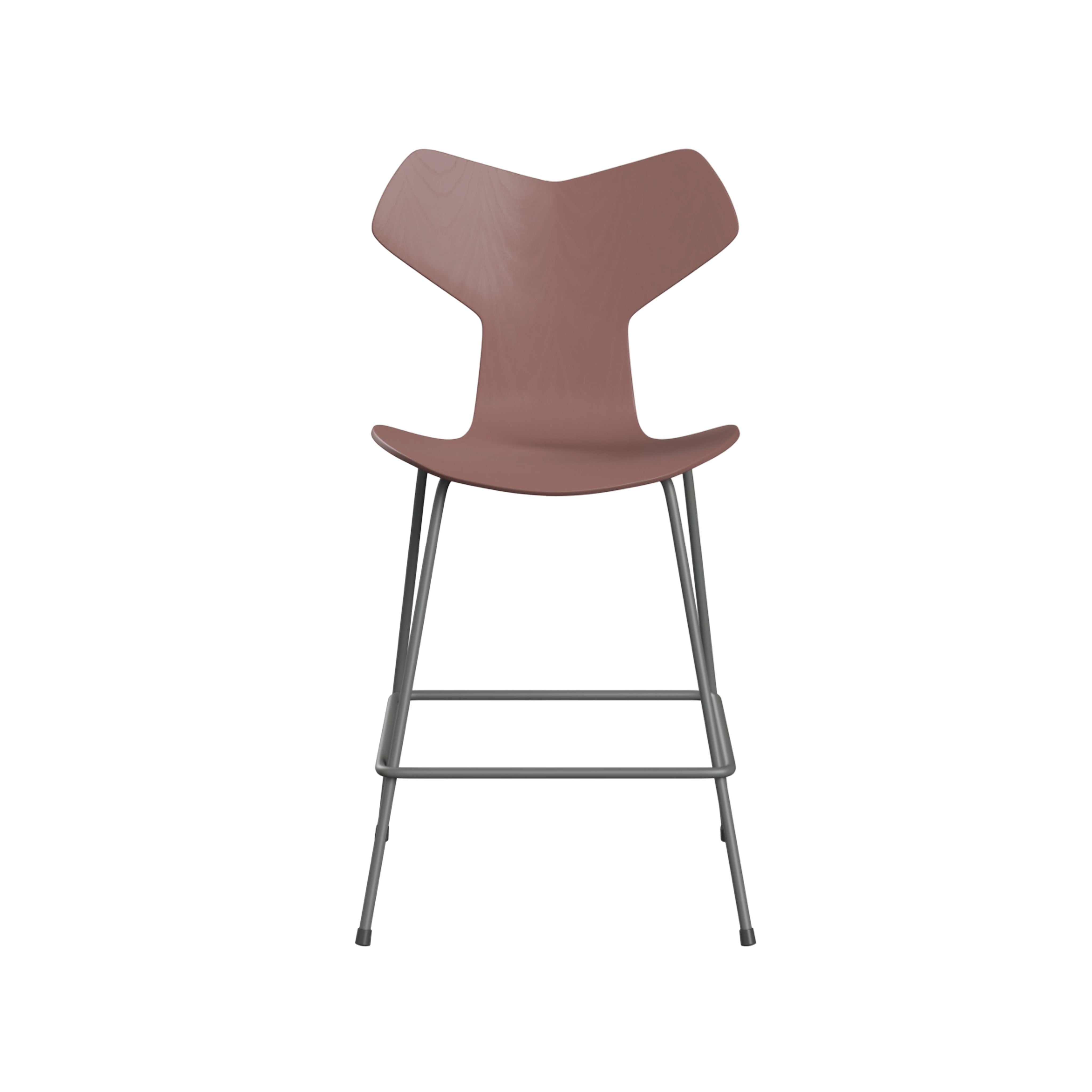 Grand Prix Bar + Counter Stool: Counter + Wild Rose Lacquered Veneer