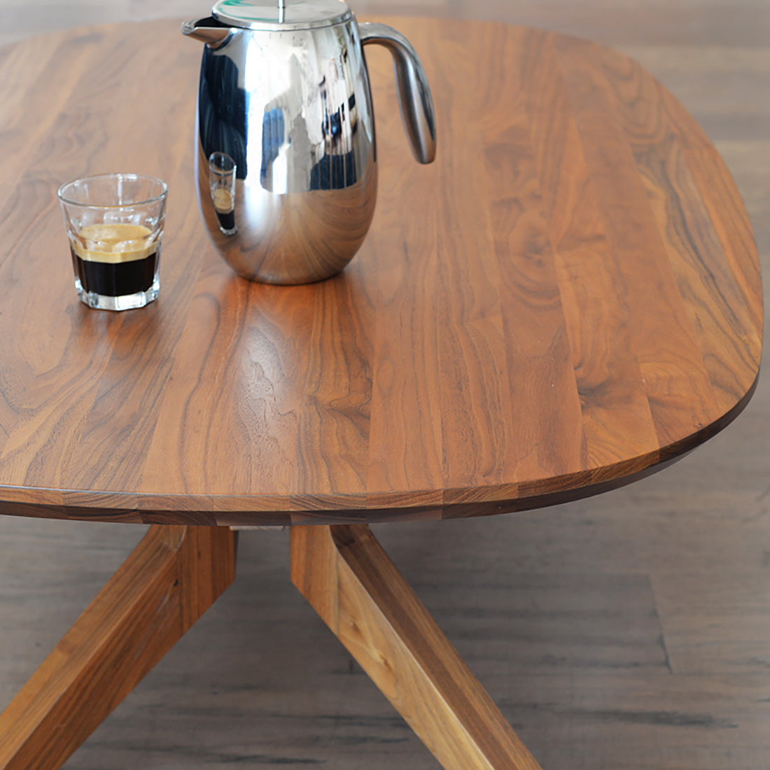 Cross Oval Coffee Table