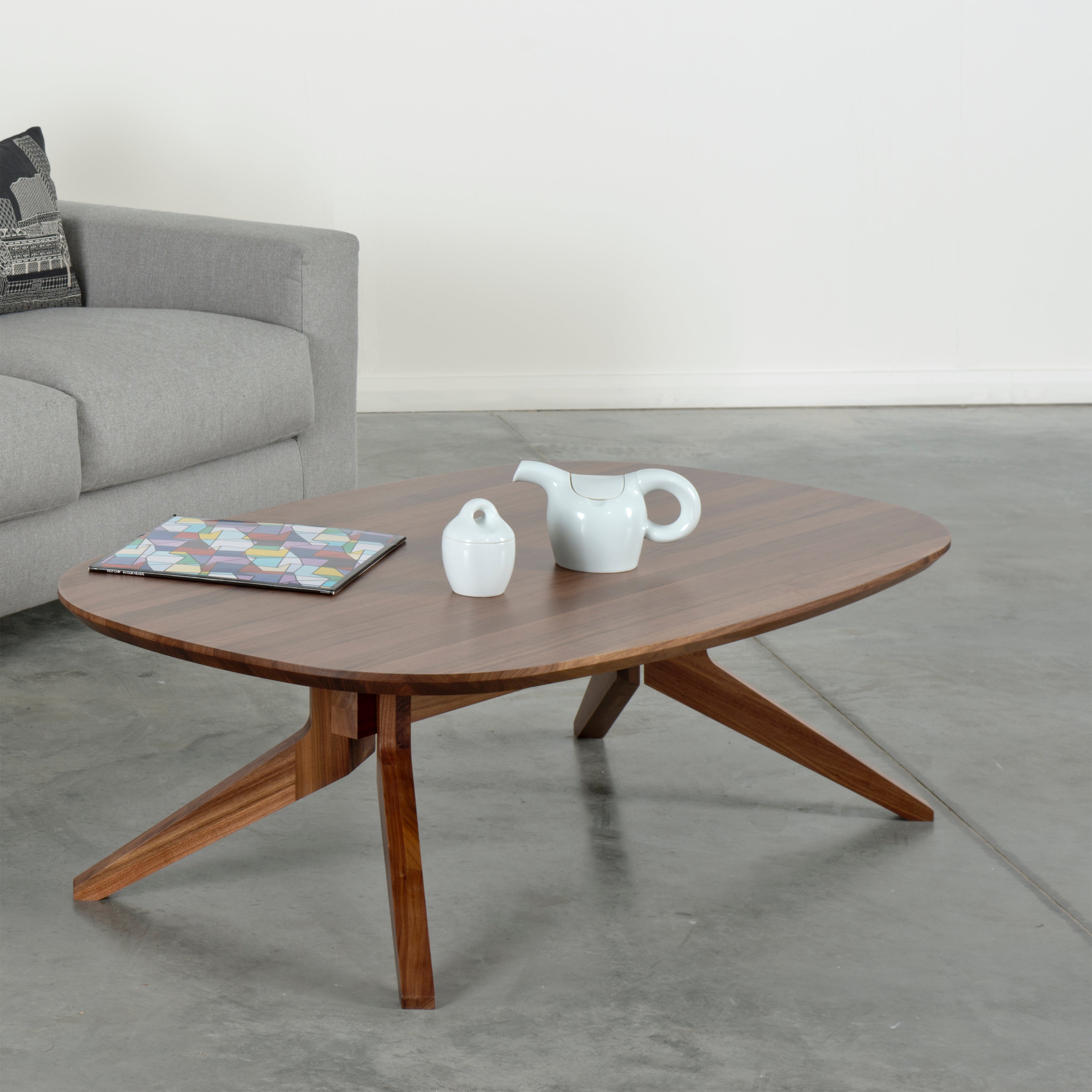 Cross Oval Coffee Table