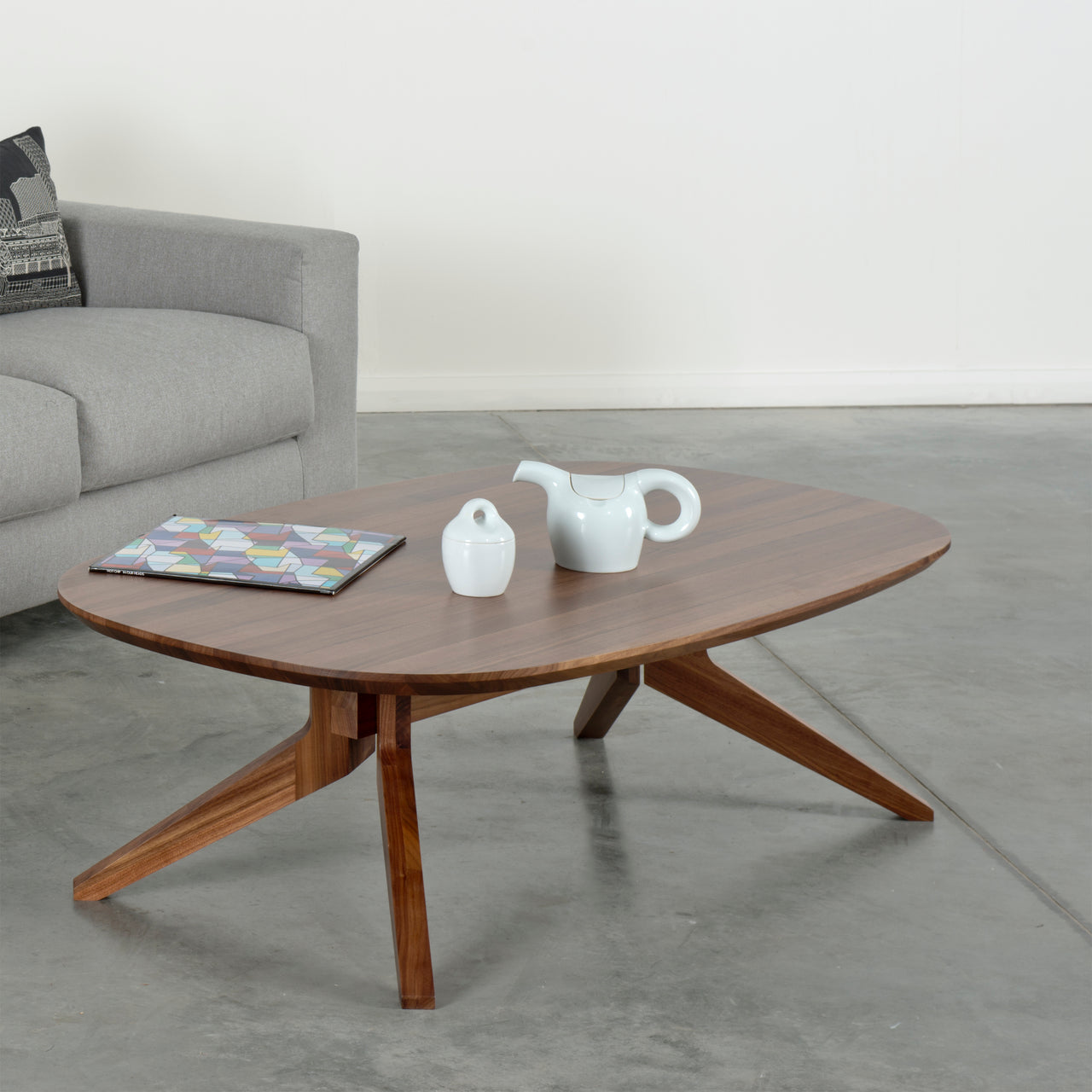 Cross Oval Coffee Table