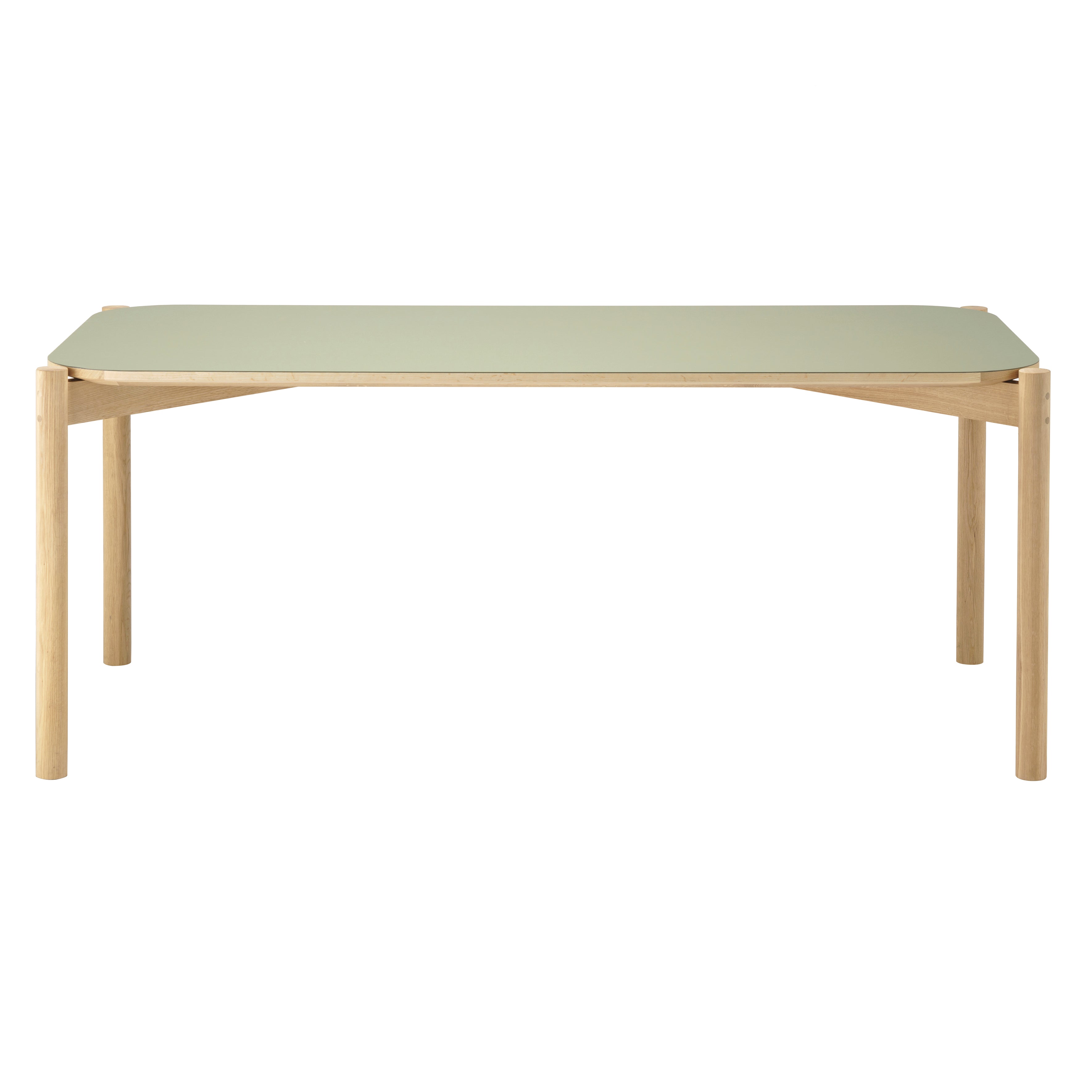 Castor Dining Table: Linoleum +  Large - 70.9