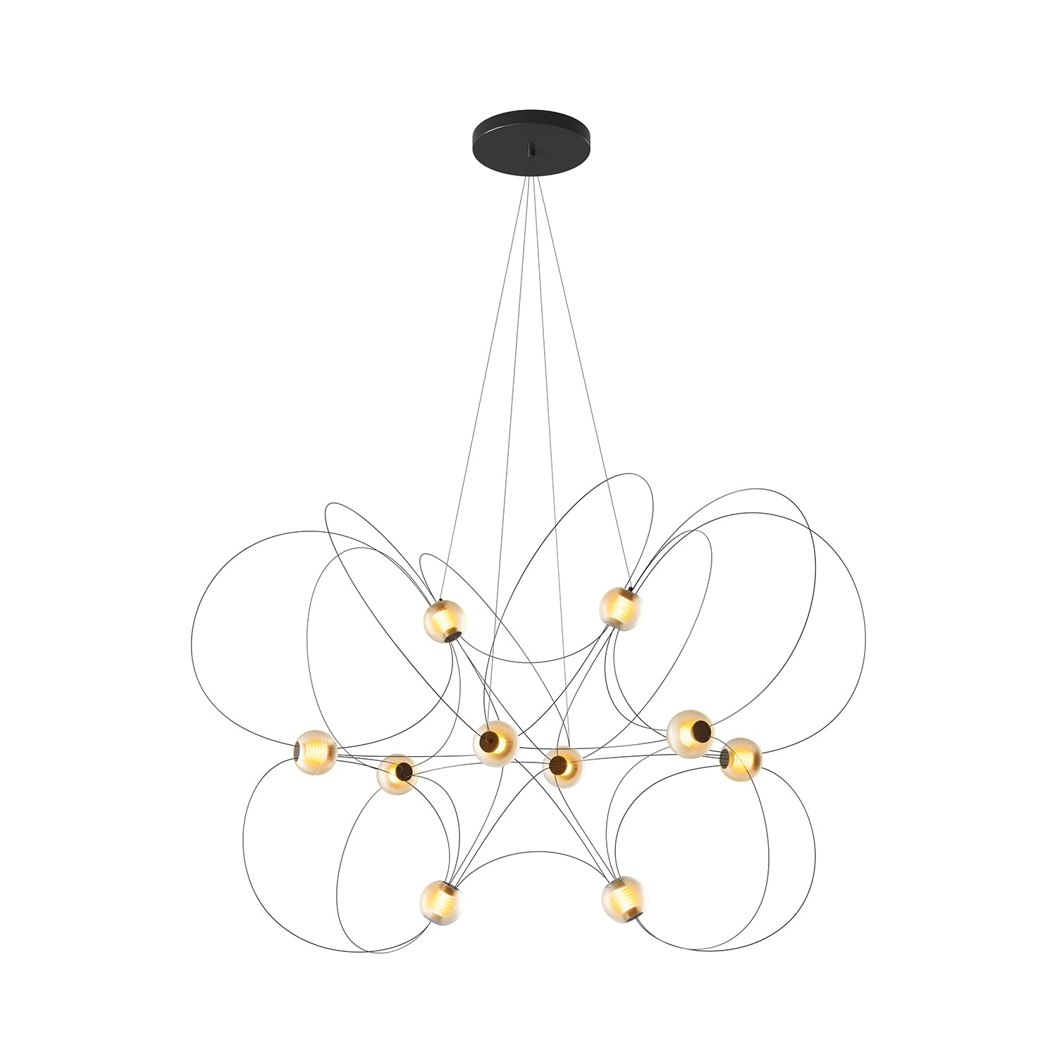Munari 10 Pendant Lamp: Black