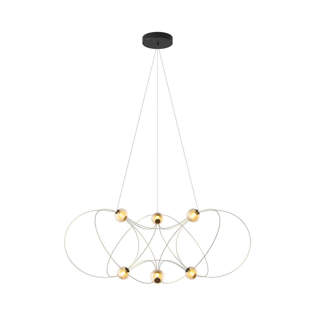 Munari 6 Pendant Lamp: Gold