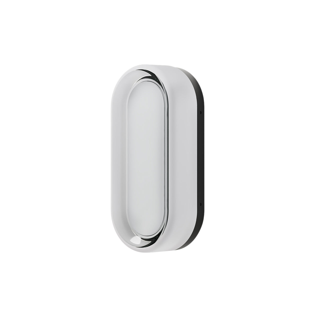 Dimple Dash Lamp: White Interior + Black Anodized Powder-Coated