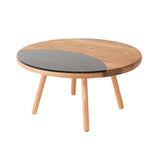 Dibbet Coffee Table: Oak + Smoked Bronze