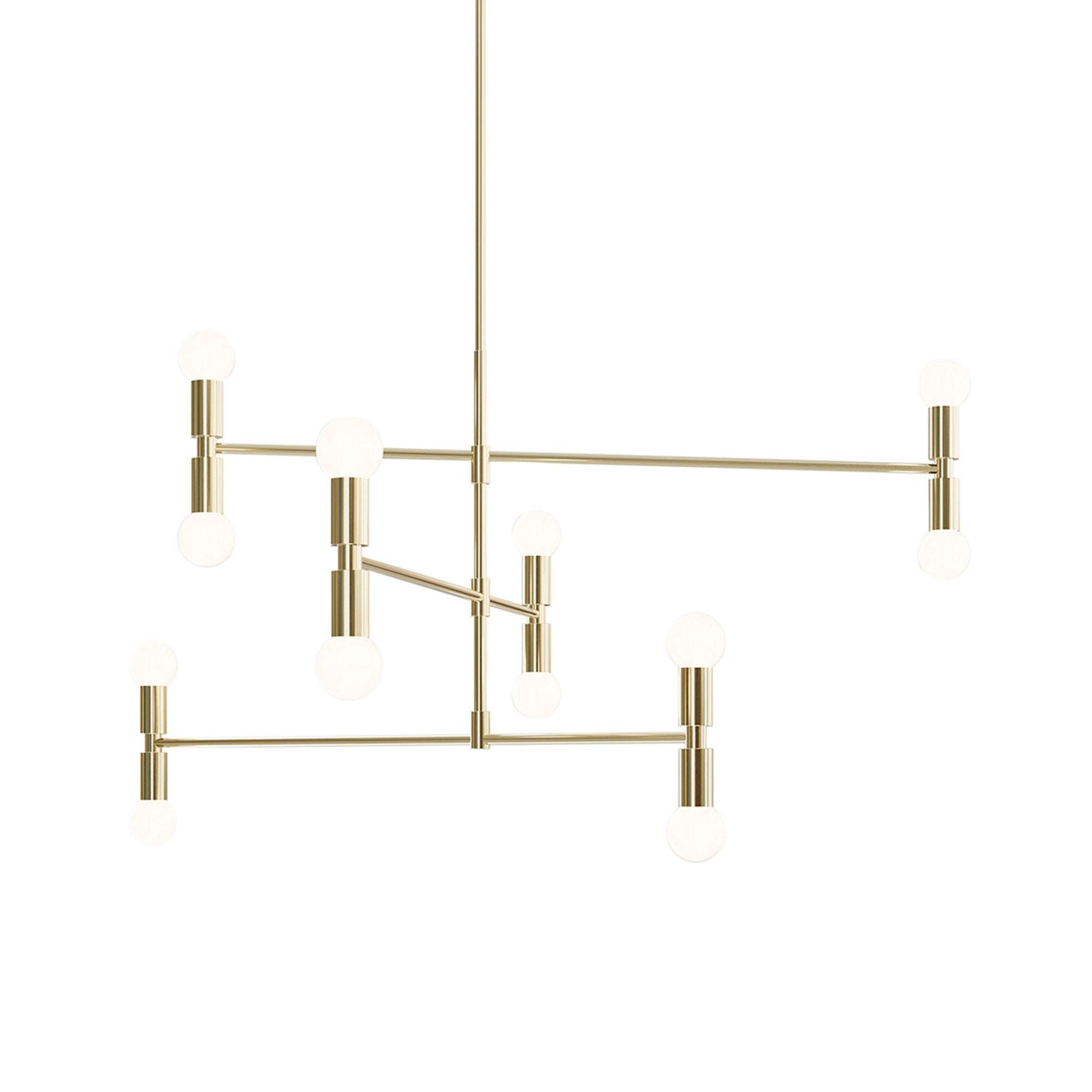 Dot Atomium Pendant: Brass