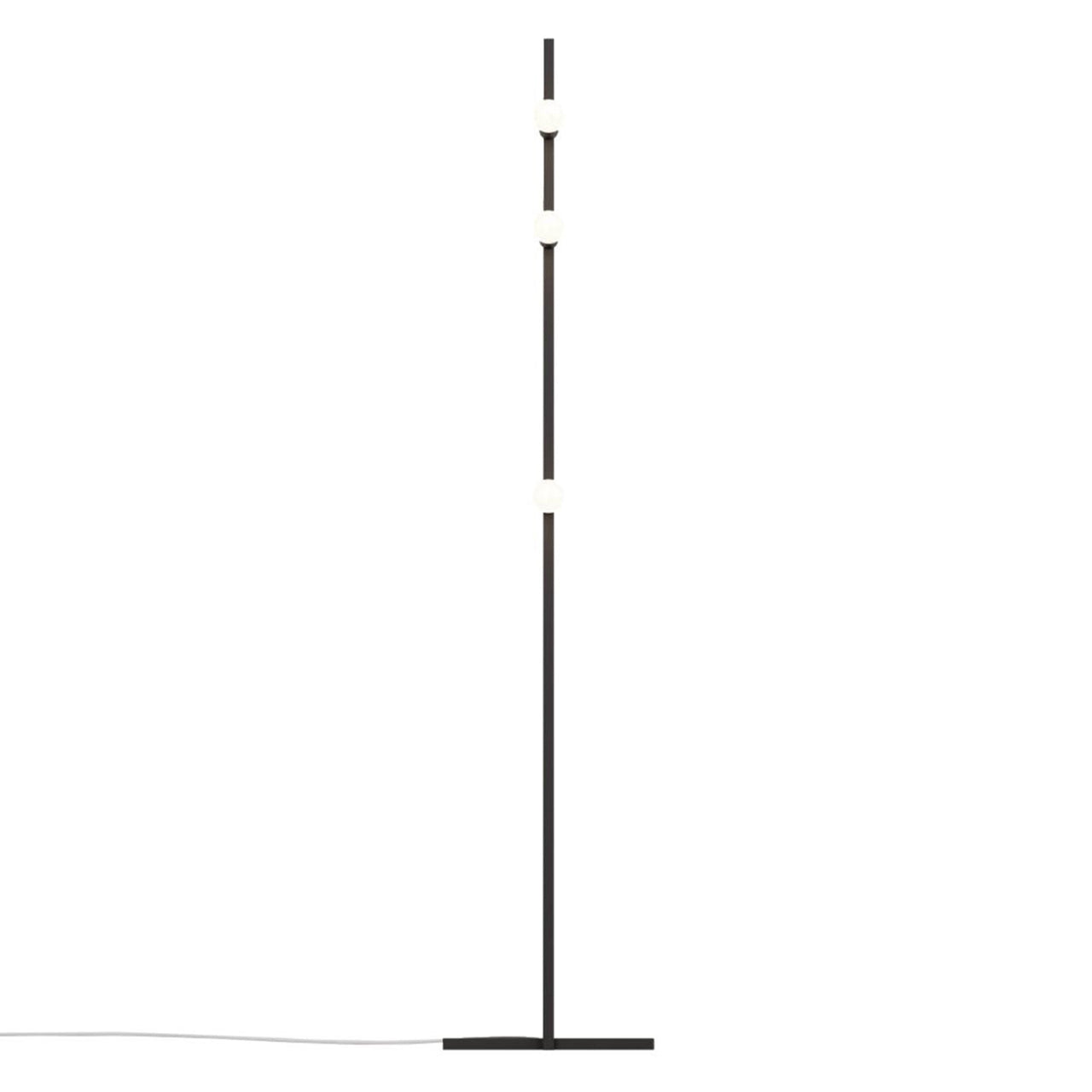 Dot Line Floor Lamp: Black + White