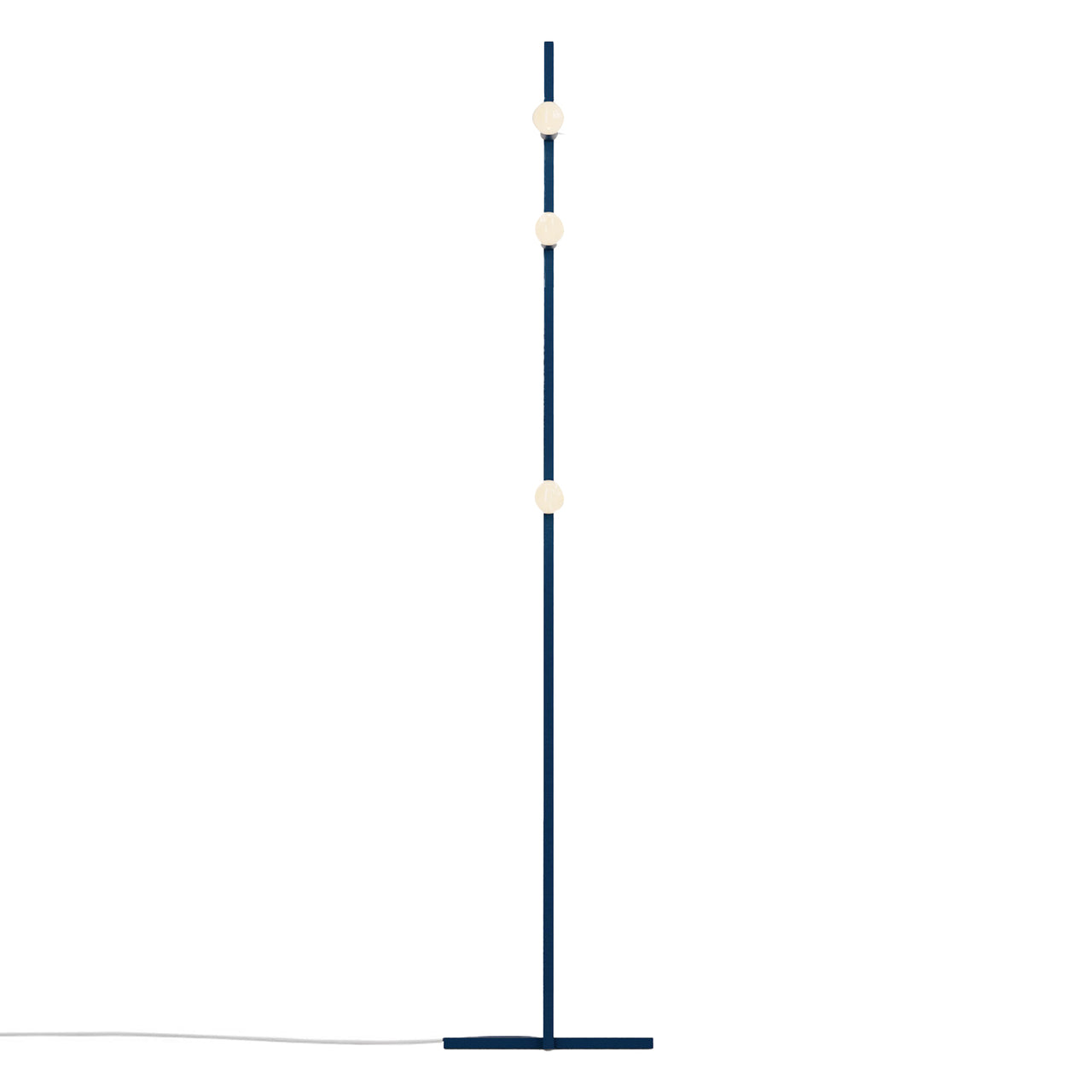 Dot Line Floor Lamp: Midnight Blue + White