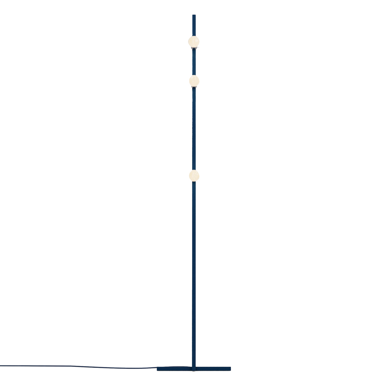Dot Line Floor Lamp: Midnight Blue + Black
