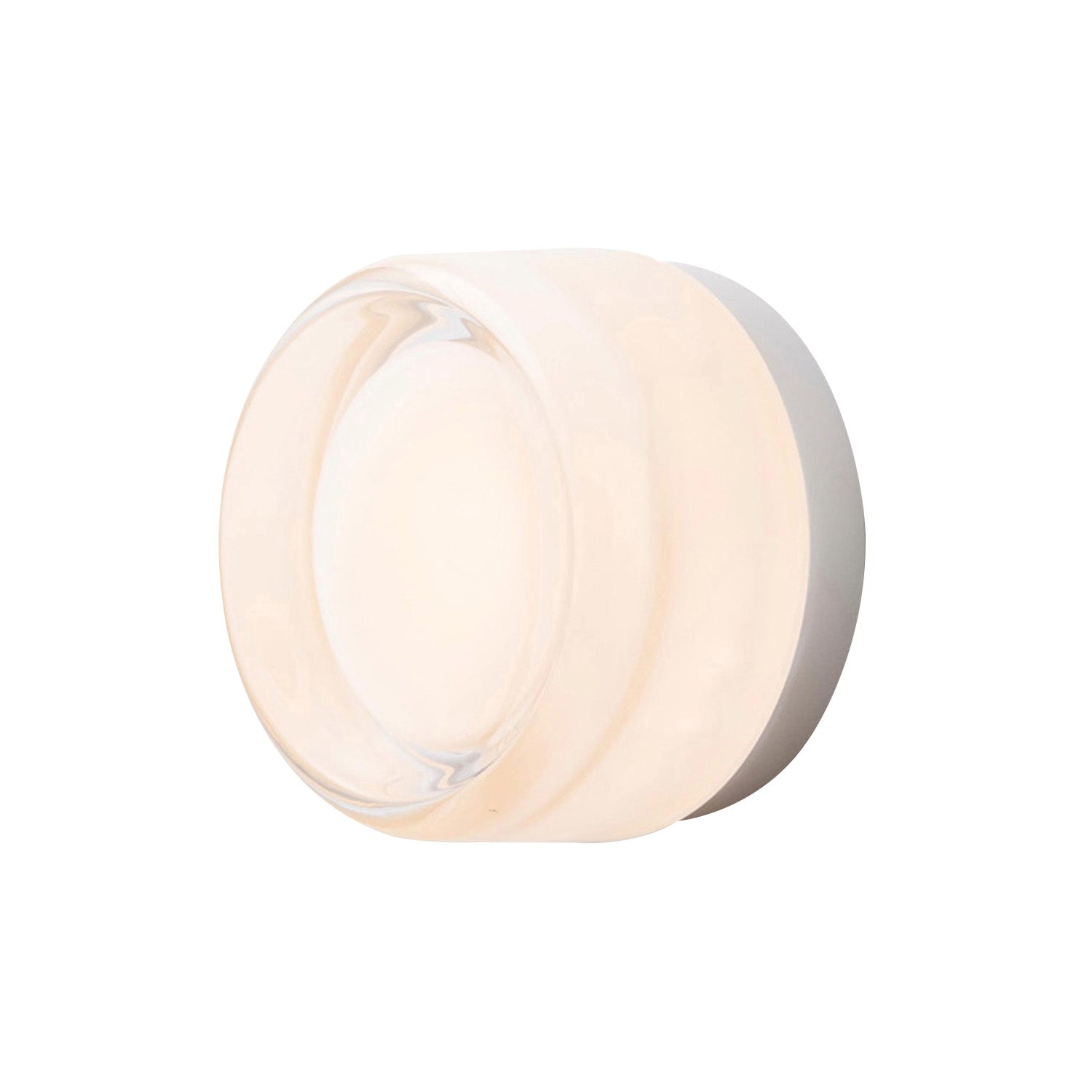 Dimple Sconce: White Interior + Natural Anodized