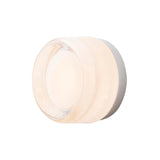 Dimple Sconce: White Interior + Natural Anodized