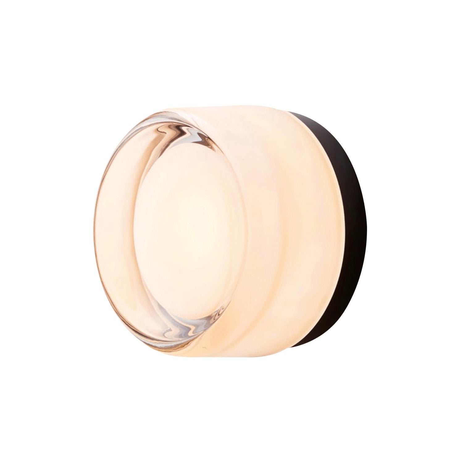 Dimple Sconce: White Interior + Black Anodized