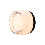 Dimple Sconce: White Interior + Black Anodized