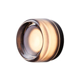 Dimple Sconce: Smoked + Black Anodized