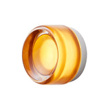 Dimple IP65 Sconce: Amber + Natural Anodized