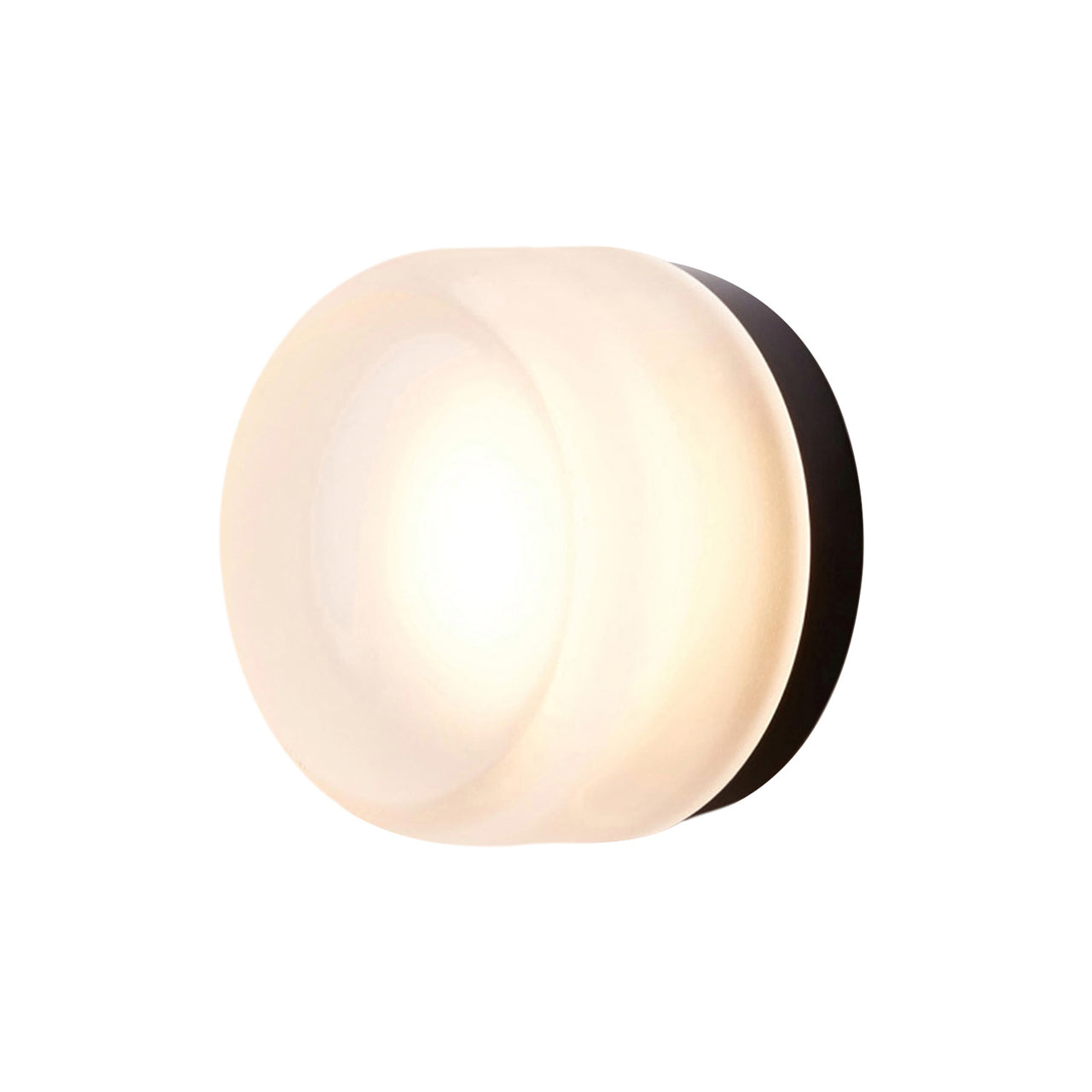 Dimple IP65 Sconce: Frosted + Black Anodized