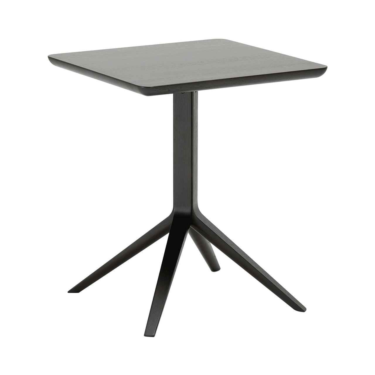 Scout Bistro Table: Square + Black oak