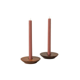 Dish Candlestick Holder Pair