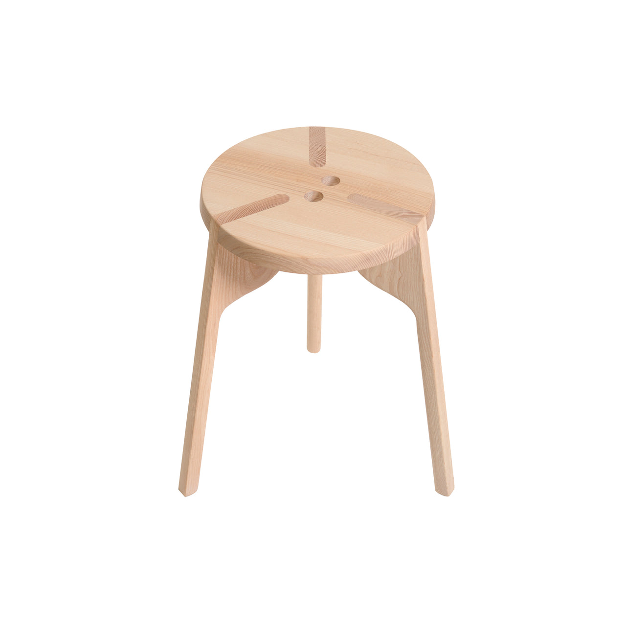 Tattoo Stool: Plain + 3 + Eyes + White Oiled Ash