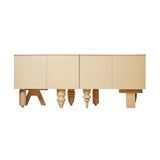 Multileg Cabinet: Egg Yolk Ash + Configuration 4