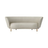 Dandy 2 Seater Sofa: Walnut Stained Beech