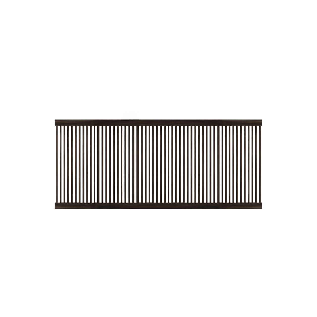 Stockholm Shelf Slated Sliding Door: Dark Stained Oak