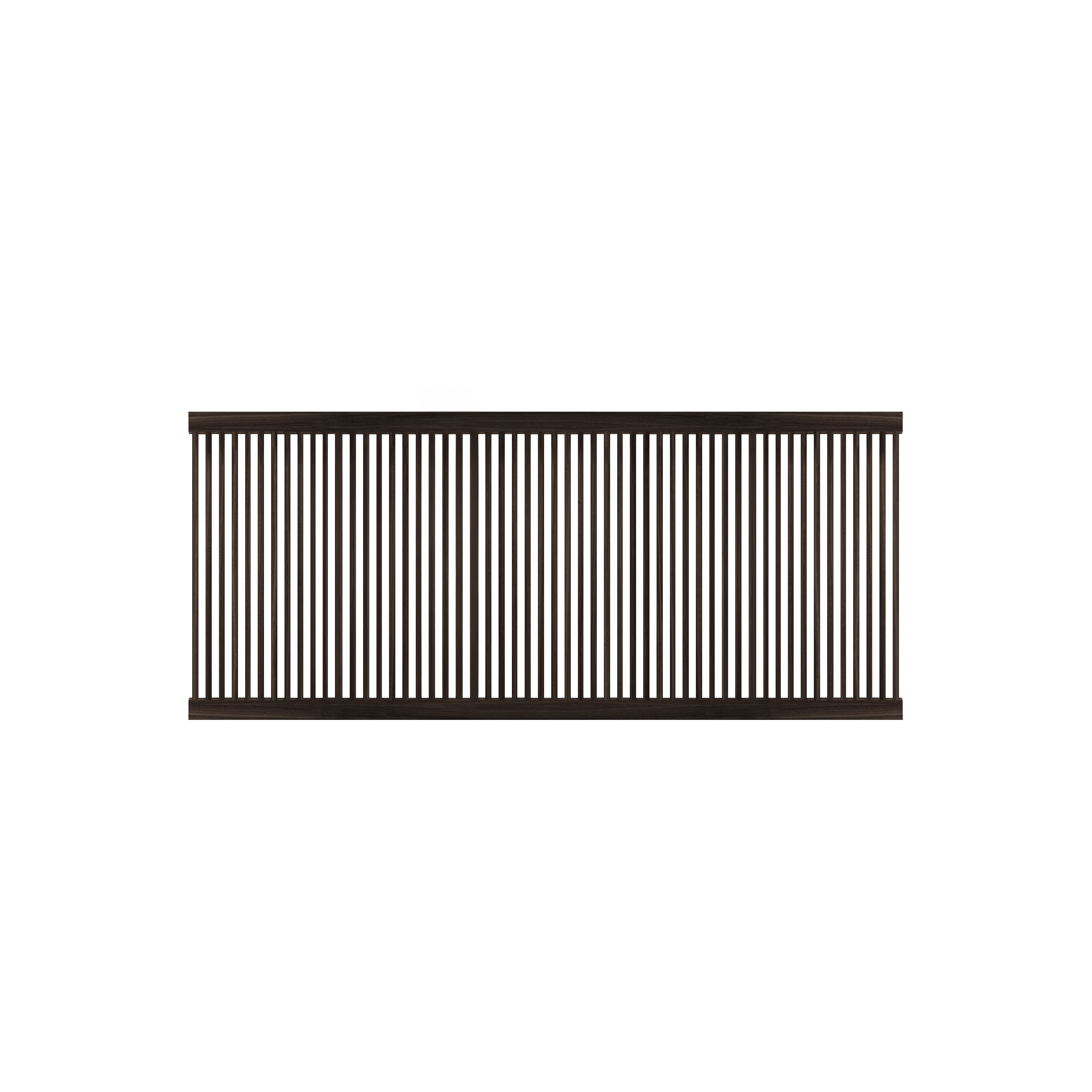 Stockholm Shelf Slated Sliding Door: Dark Stained Oak