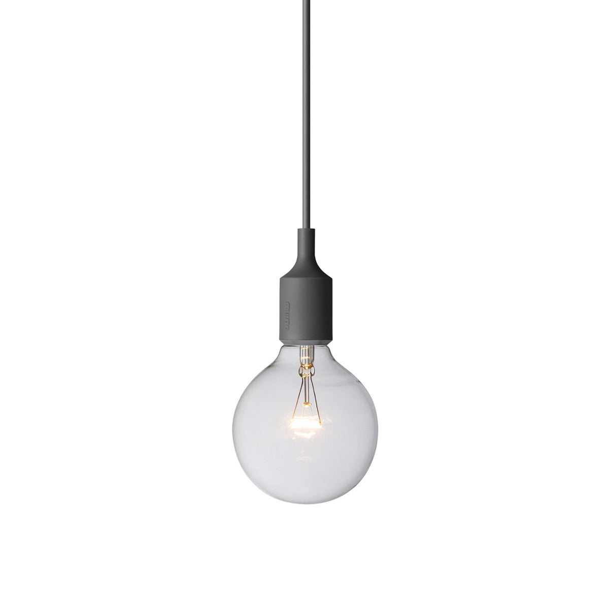 E27 Pendant Lamp: Dark Grey